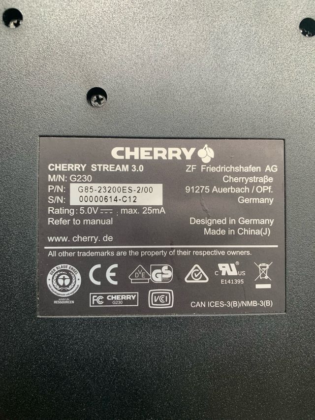 Teclado Cherry Stream 3.0