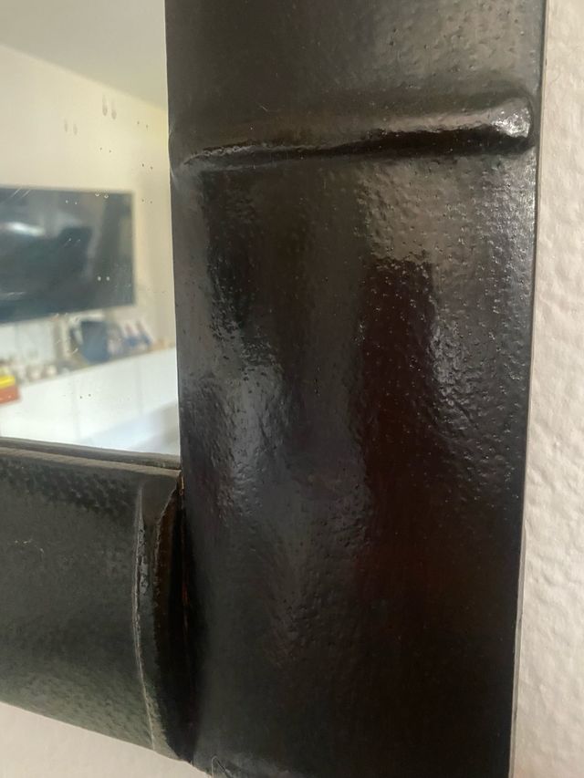 Espejo negro madera 120cm