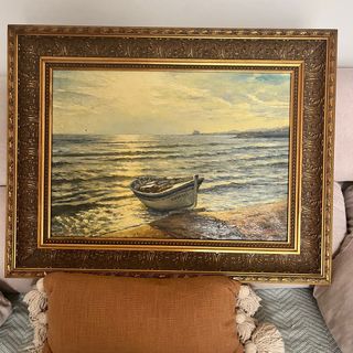 Cuadro óleo sobre lienzo - barco