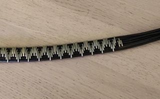 Cinturón cuero negro-plateado y dorado