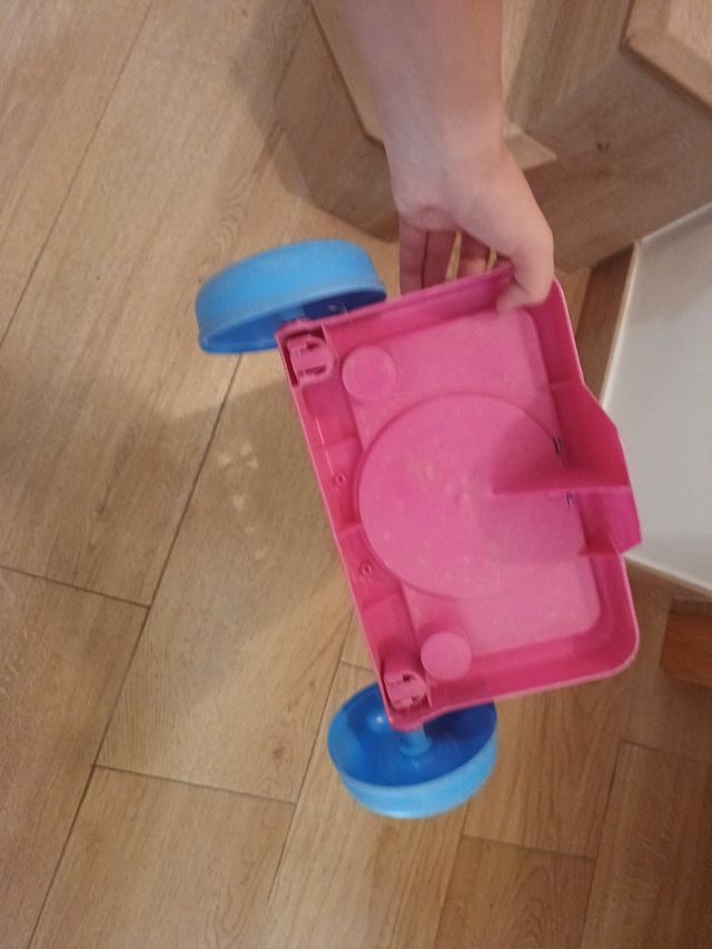 Carrito compra juguete gato