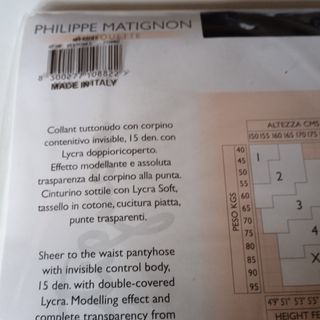 Collant Neri Elegance Tonique Philippe Matignon 15