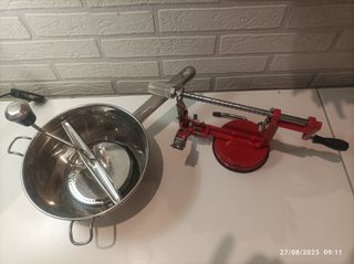 Pasapurés y pelador de manzanas