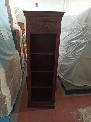 Estantería librería madera marrón mazisa 
