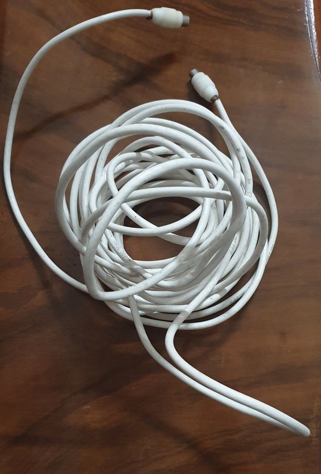 Cable antena TV 10m blanco