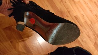 Botines tacón Stradivarius negros