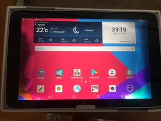 Tablet LG 10.1" tiene un golpe se vende para pieza