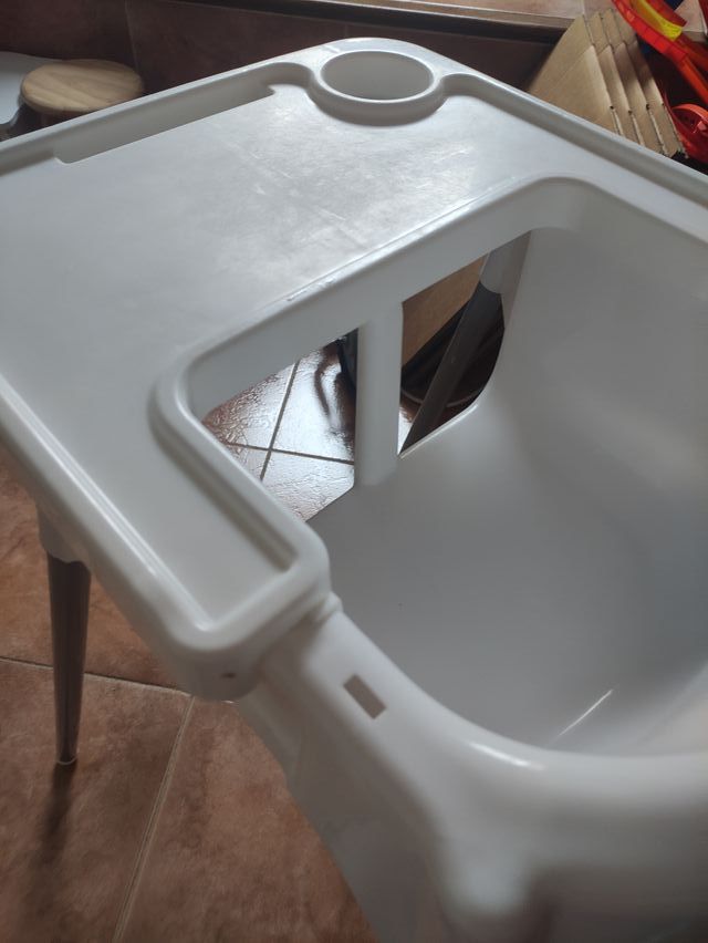 Trona bebé blanca - Comedor