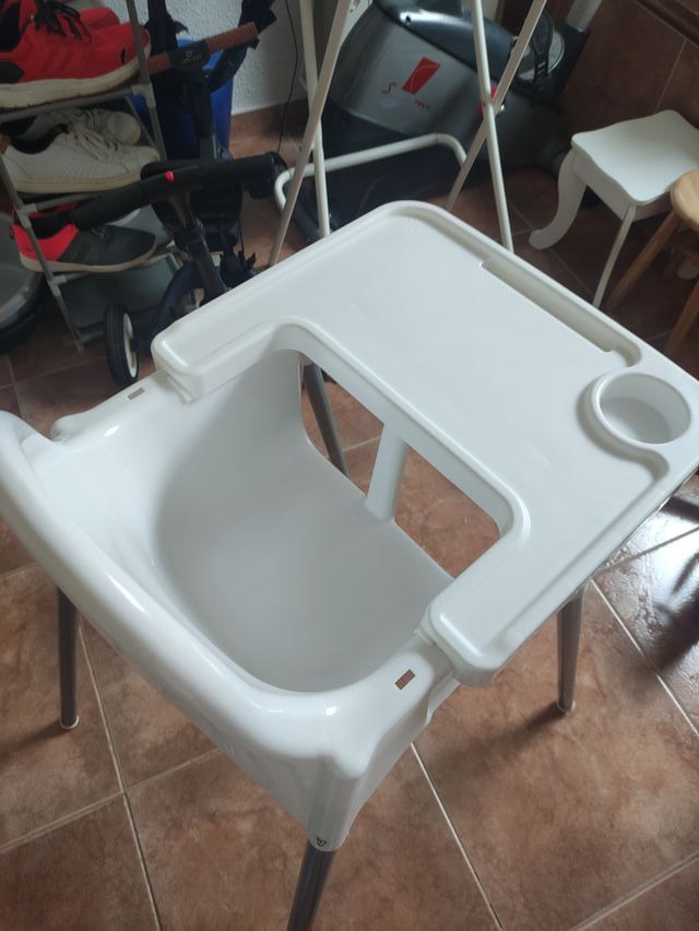 Trona bebé blanca - Comedor
