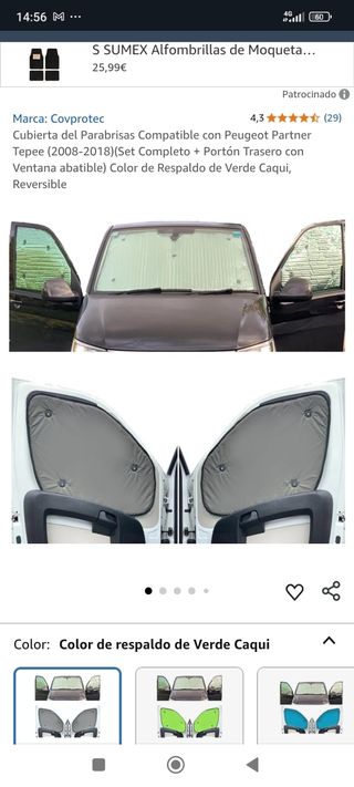 Oscurecedores Peugeot parnet