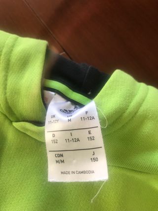 Sudaderas Adidas algodón niño - Azul y Verde.