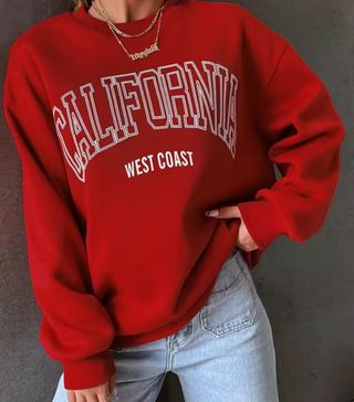 Sudadera California roja