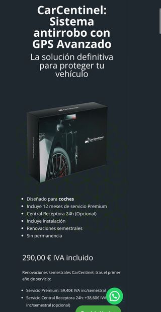 LOCALIZADOR VEHÍCULO CarCentinel: GPS 
