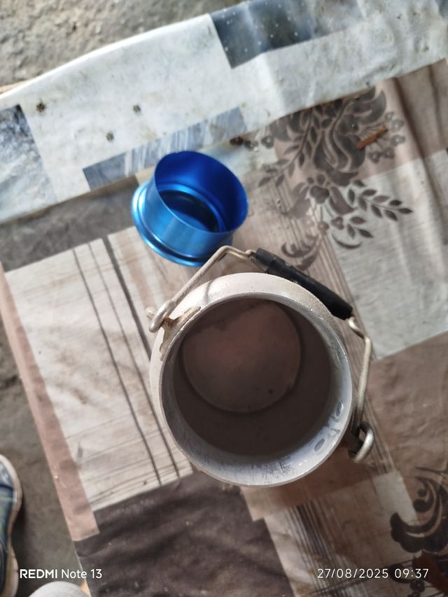 Lechera aluminio antigua