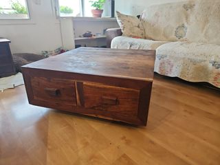 Mesa centro madera maciza