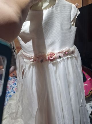 Vestido comunión niña blanco