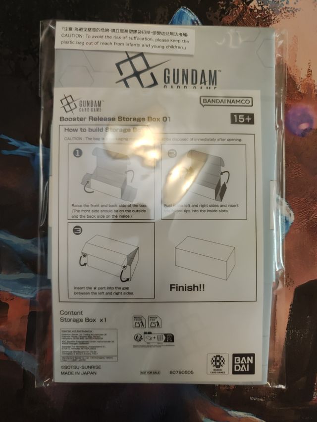 Caja juego cartas Gundam