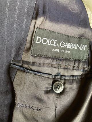 Giacca D&G blu a righe