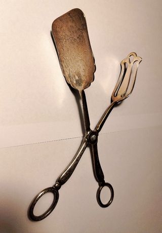 Pinza da dolce silver plated