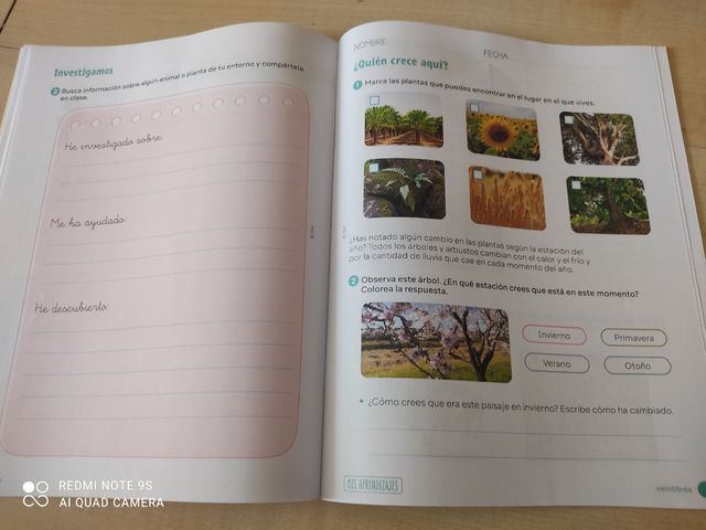 Cuadernillo de aprendizaje Naturales