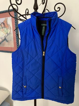Chaleco acolchado Lauren Ralph Lauren azul