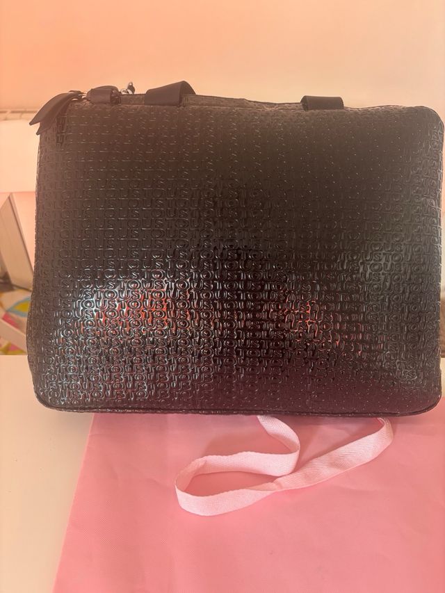 Bolso Tous negro - bandolera charol