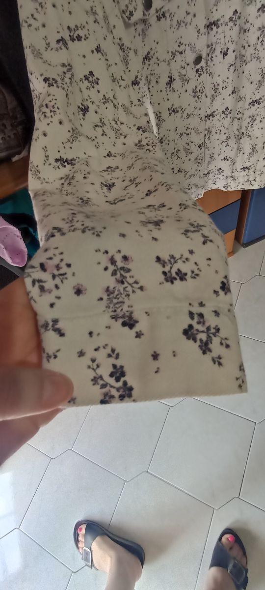 Giacchetta estiva floreale bianca