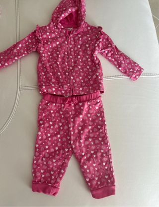 Tuta neonata cuore rosa 3-6 mesi