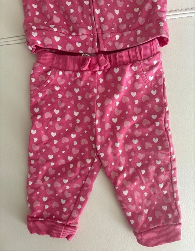 Tuta neonata cuore rosa 3-6 mesi