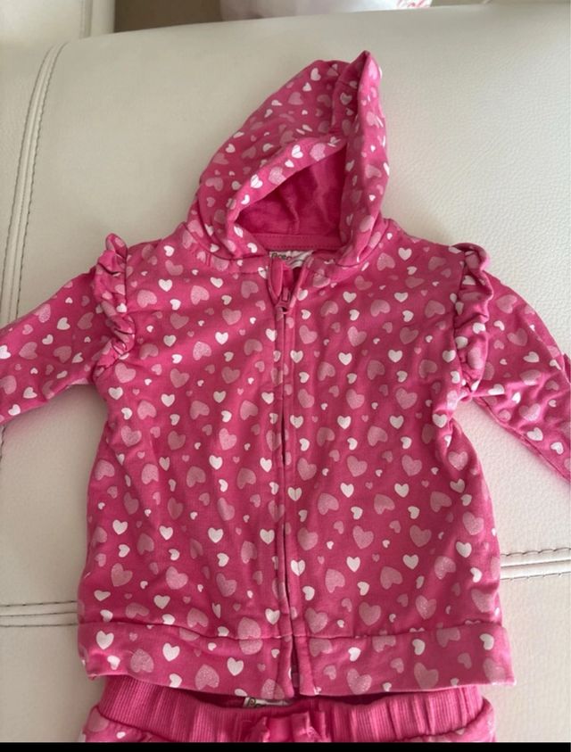 Tuta neonata cuore rosa 3-6 mesi