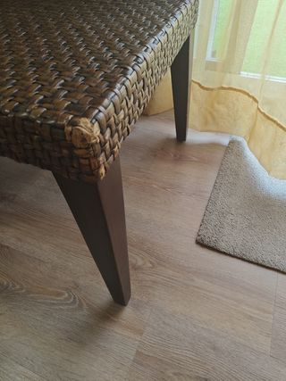 4 Sillas Comedor mimbre marrón