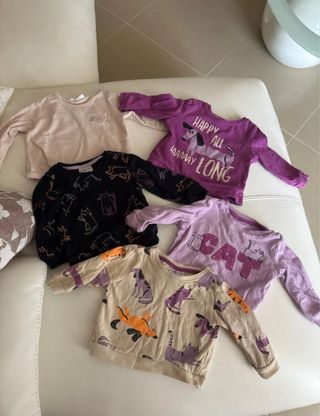 Maglioncini neonata 6-9 mesi - 5 pezzi