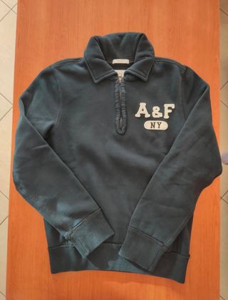 Felpa Abercrombie & Fitch uomo blu