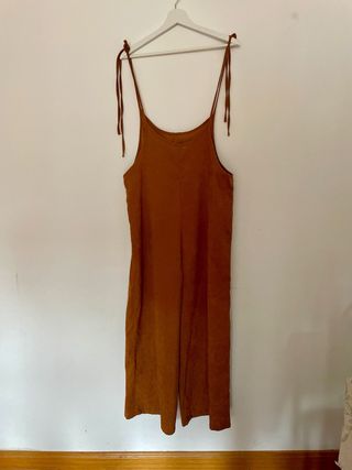 2 Petos premamá talla M - beige, marrón