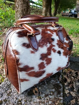 Bauletto in Cavallino - Marrone e Bianco