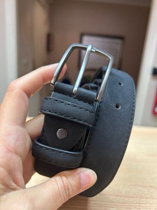 Cinturón negro hombre - 125cm