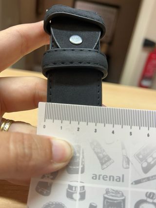 Cinturón negro hombre - 125cm