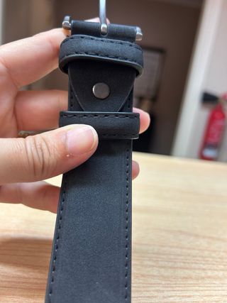 Cinturón negro hombre - 125cm