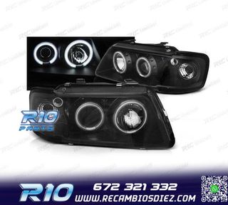 FAROS AUDI A3 8L 96-00 OJOS ANGEL CCFL FONDO NEGRO