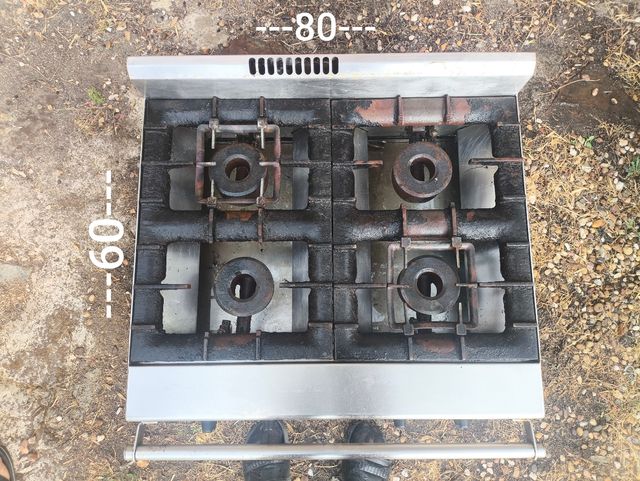 Cocina gas Jemi 4 fuegos y 2 fuegos,