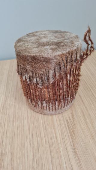 Mini tambor africano. Zaire 1986.