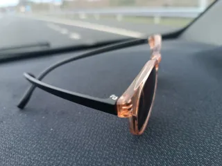 Gafas de sol redondas rosas