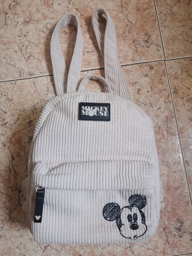 Mochila Mickey Mouse - Corduroy Beige