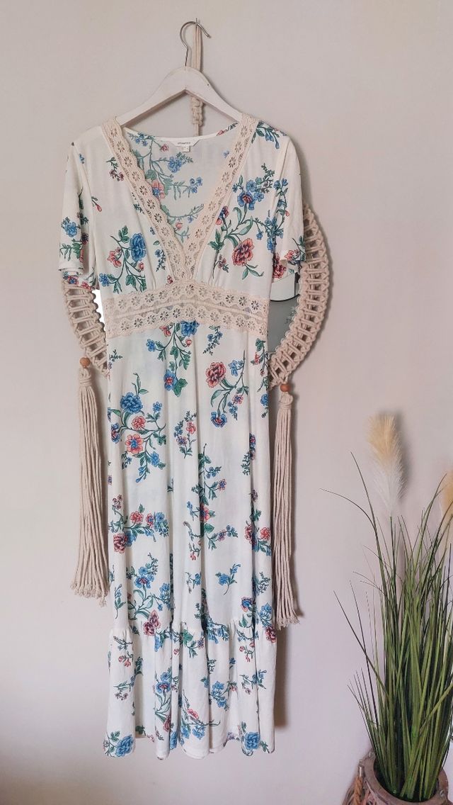 Vestido floral boho talla S