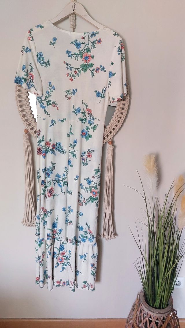 Vestido floral boho talla S