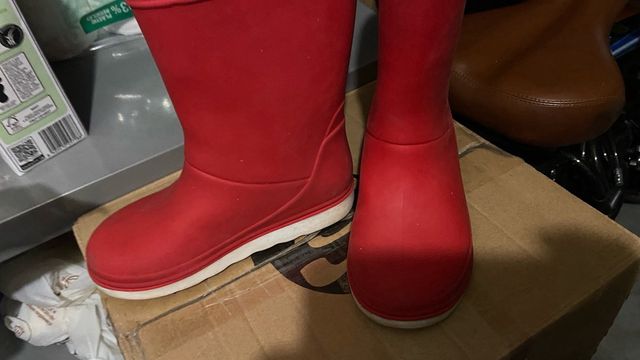 Botas de agua rojas infantiles Decathlon