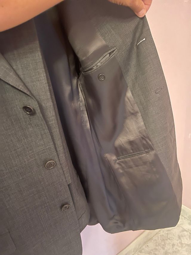 Traje Gris - Talla Grande