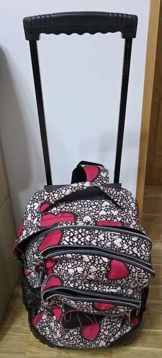 Mochila trolley infantil corazones