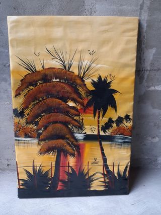 Quadro olio su tela - Tramonto tropicale