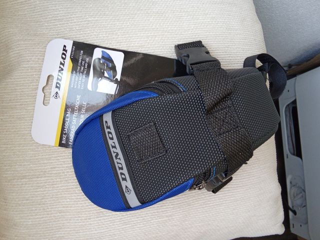 Bolsa sillín bici Dunlop impermeable Nueva